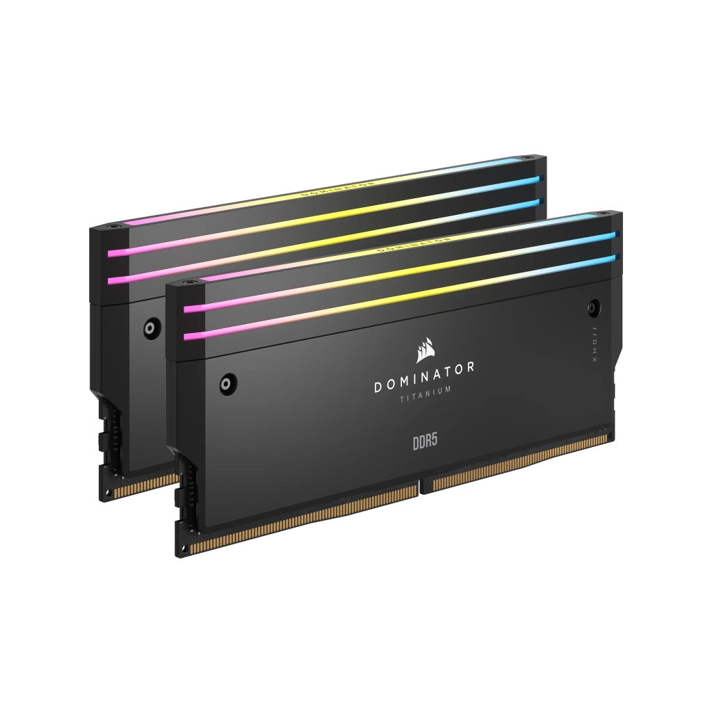 DOMINATOR® TITANIUM RGB 32GB (2x16GB) DDR5 DRAM 6600MT/s CL32 Intel XMP  Memory Kit — Black